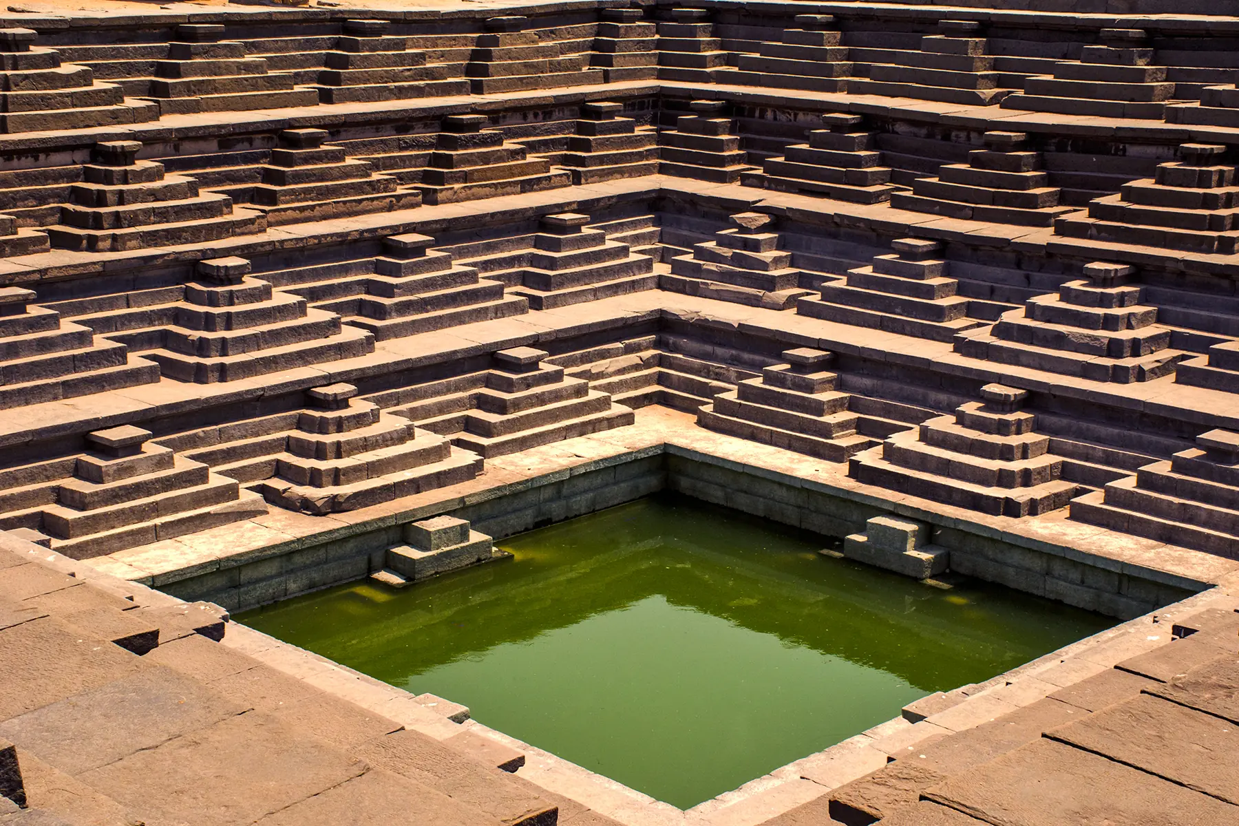 Architectural Stepwell Geometric Photography by Twin Lens Kolkata