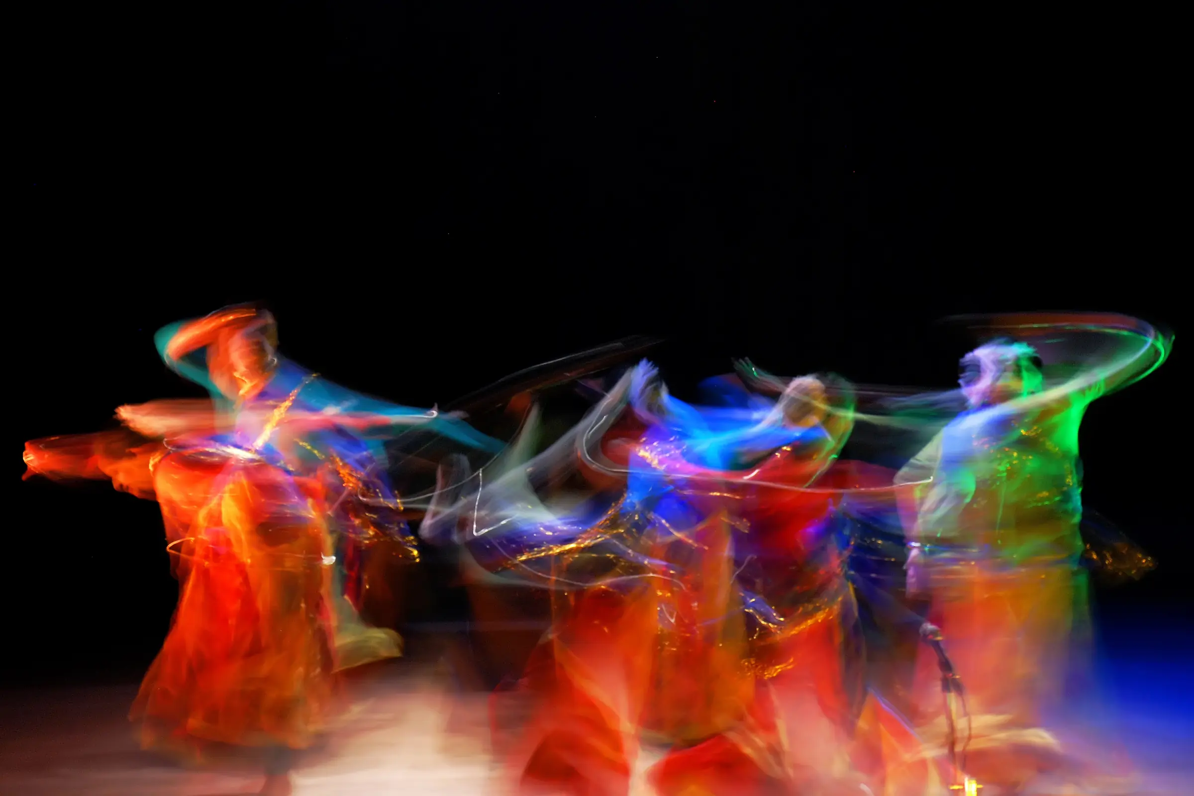 Colorful Dancers Motion Blur Abstract Photography by Twin Lens Kolkata