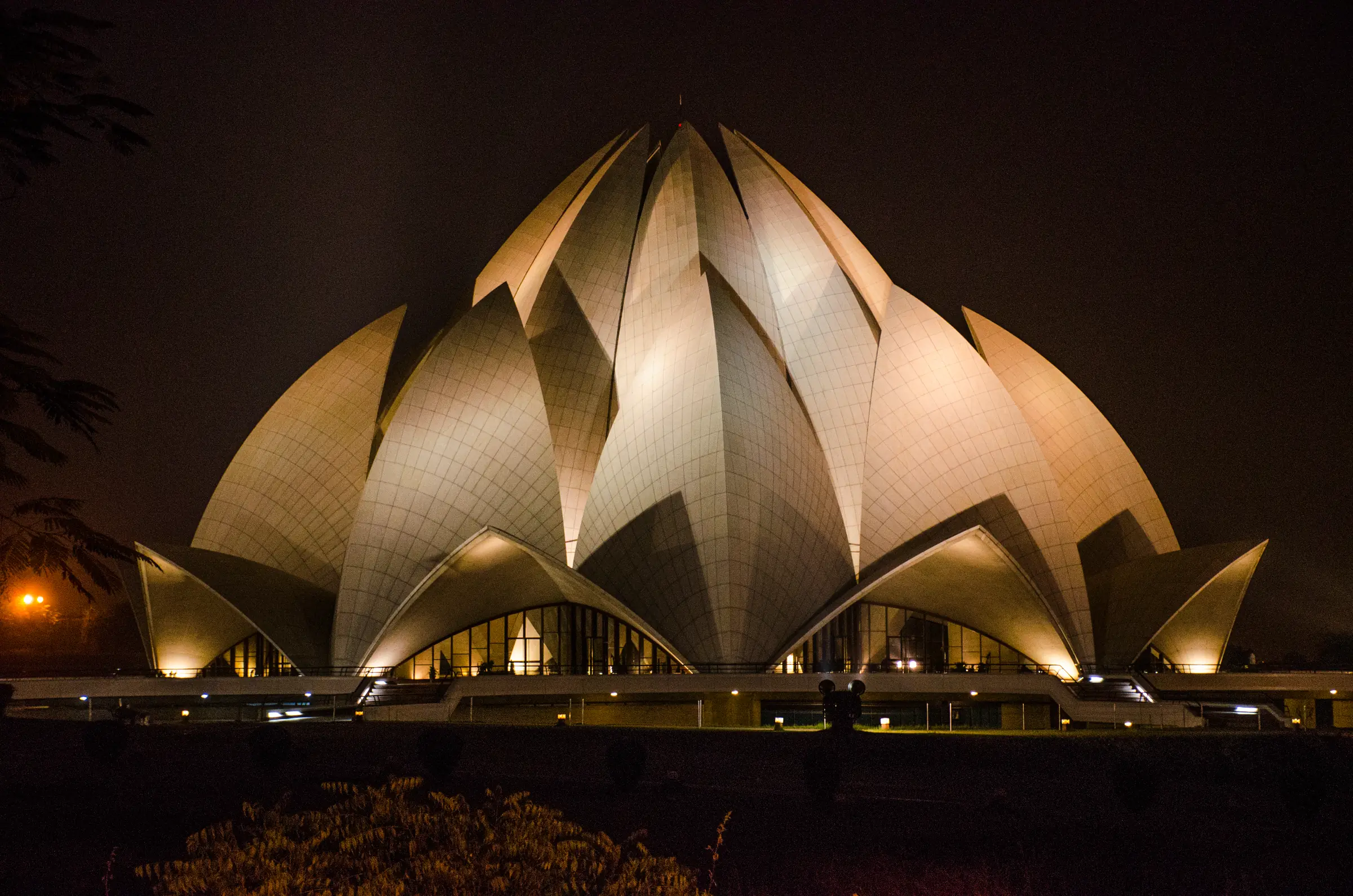Lotus Temple Delhi Night Photography by Twin Lens