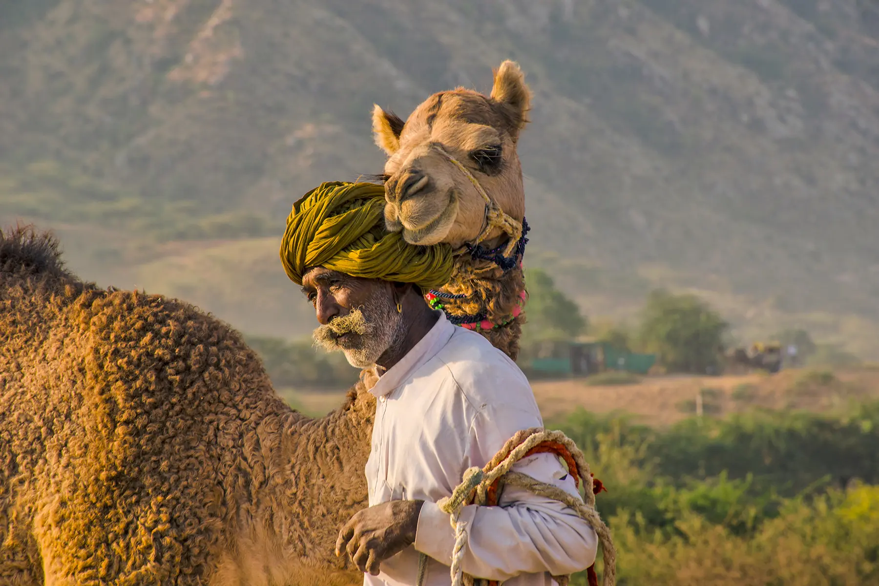 Rajasthani Camel Herder Travel Portrait by Twin Lens