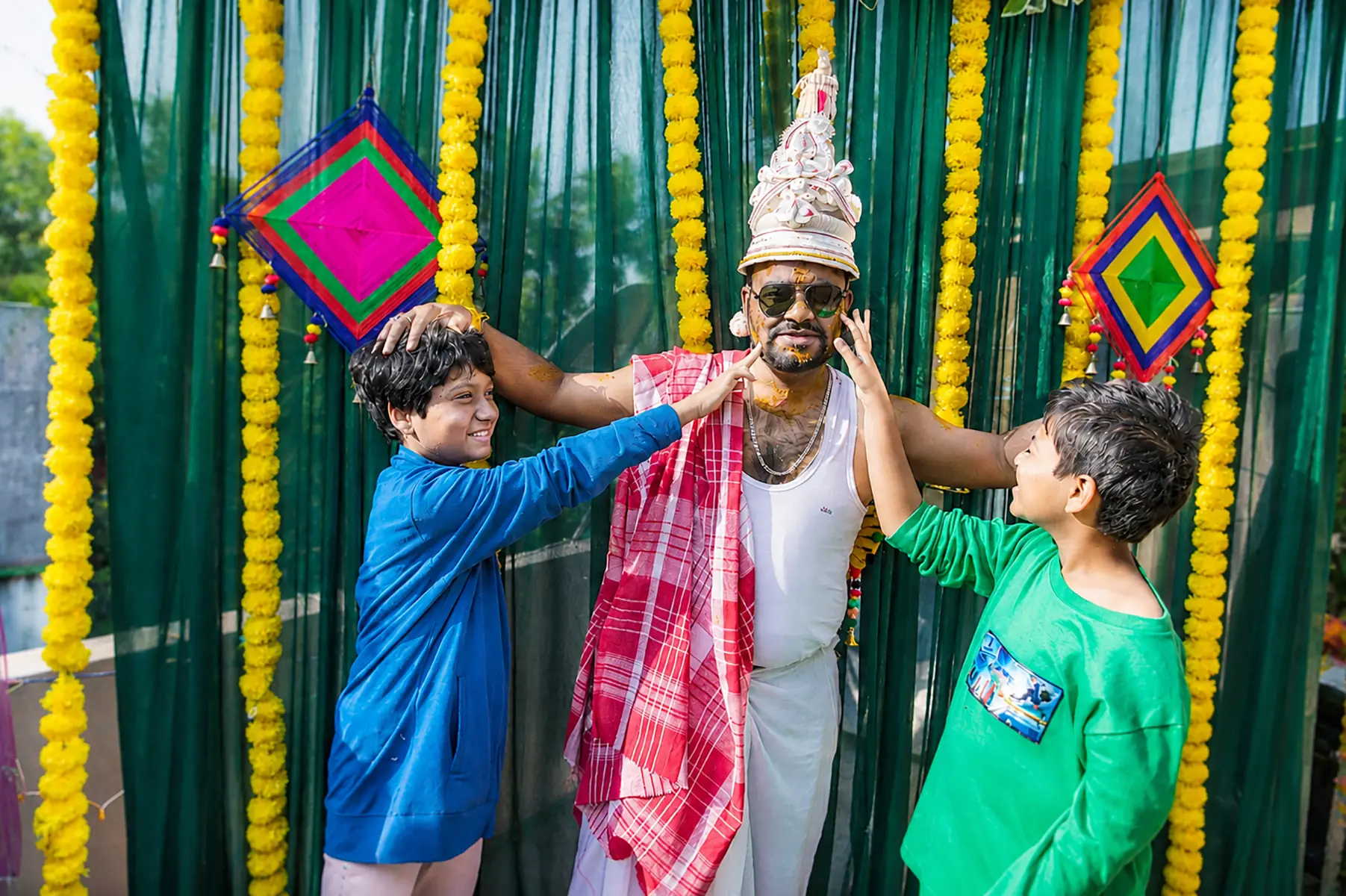 Bengali Groom Wedding Ritual Preparation by Twin Lens Kolkata